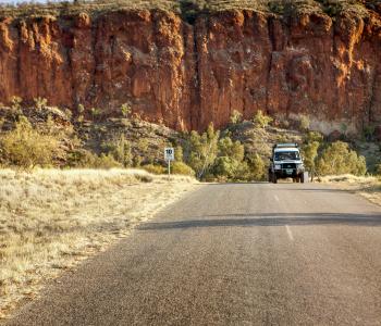 Driving through the West MacDonnell Ranges