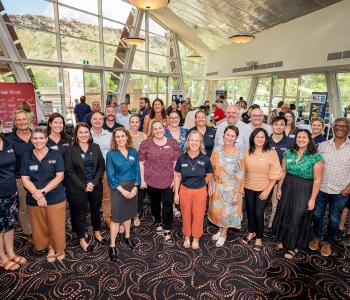 group image of Tourism NT team and stakeholders at Alice Springs Convention Centre